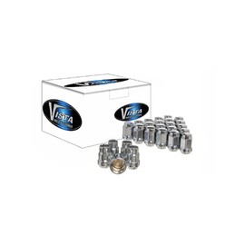 West Coast Wheel Accessories 12x1.25 Bulge Acorn Lug Nuts 3/4" Hex 1.38" 5 Lug Install Kit Chrome