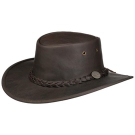 Barmah Men's Sundowner Kangaroo Hat, Brown, X-Large
