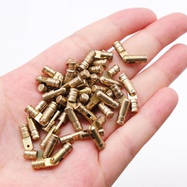 30 Pieces Small Barrel Hinges, Mini Hidden Hinges, Jewellery Box Hinges, Hidden Furniture Hinges for DIY Small Wooden Gift Wine Box