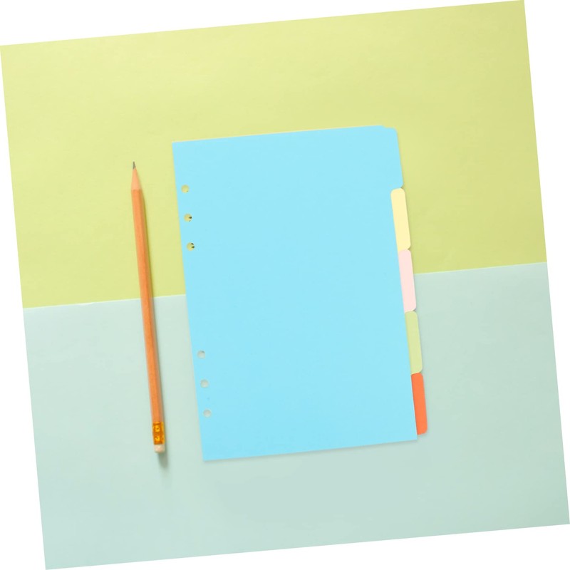 Operitacx 15pcs Index Label Book Dividers Separators Office Document Organizer