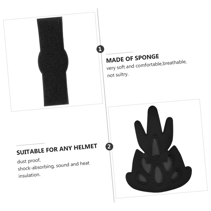 Kisangel 69 Pcs Helmet Sponge Pads Anti-Collision Kit Helmet Padding