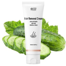 ECO Painless Hair Removal Cream for Women & Men, Hair removal cream for body, back & legs, All Skin Types, 3.38oz Wax Smooth - Hair Removal Cream: Cucumber-Hair Removal Cream