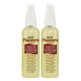 HNP Placenta Original Leave-In Conditioning Hair Treatment Pump, 5 Oz - Pack of 2