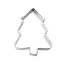 Decora Stainless Steel Shape X-Mas Tree, Silver, 36 x 18 x 4.5 cm