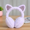 CHUANGLI Winter Warm Cat Ear Muffs for Women Girls Cute