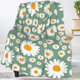 Jbofyee - Manta de forro polar floral para todas las estaciones, ultra suave, cálida, para el hogar, cama, sofá, silla, viajes al aire última intervensión, camping, 50 x 40 pulgadas