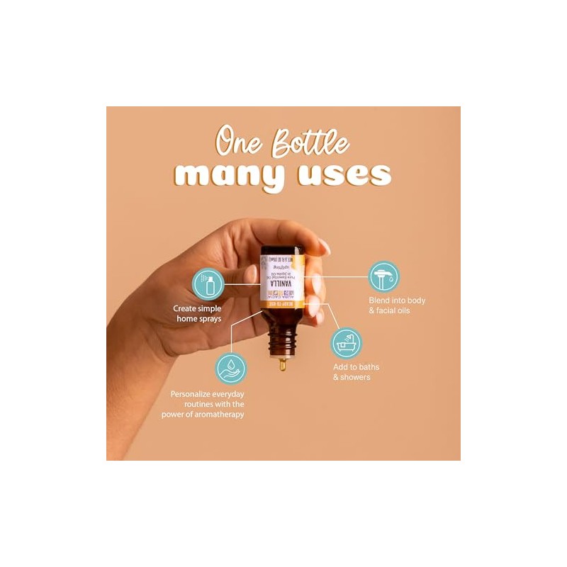 Aura Cacia Essential Oil, Uplifting Vanilla, 0.5 fluid ounce