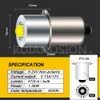 Ruiandsion Upgrade LED Flashlight Bulb P13.5S 6-24V LED Bulb 6V