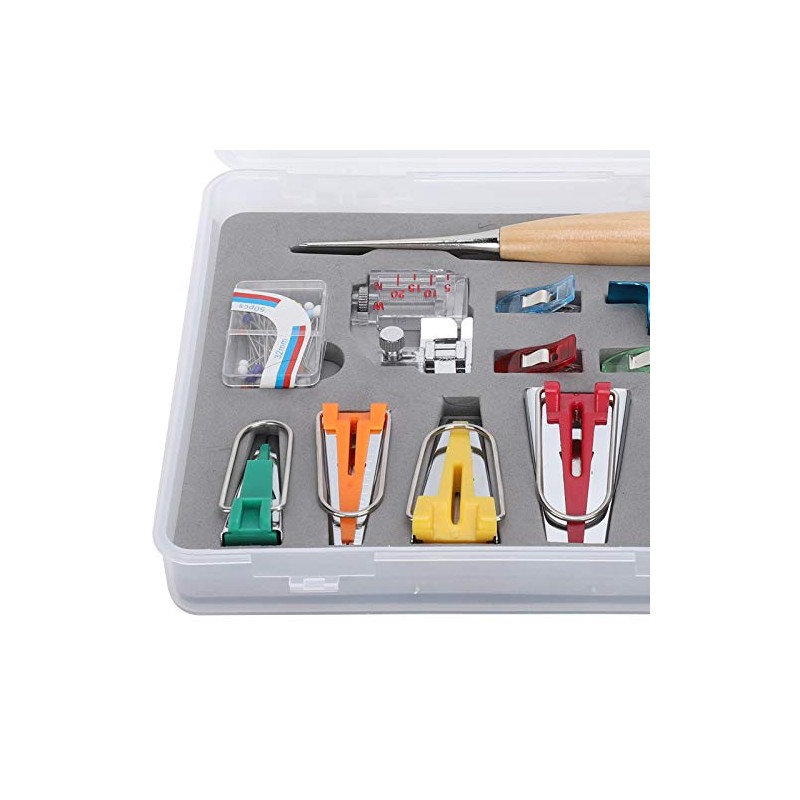 Kit de Herramientas para Cinta al Bies, Prensatelas Manual y