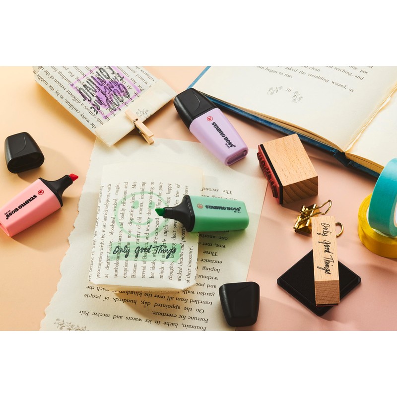 STABILO - Boss Mini Pastel Highlighters - Pack of 6
