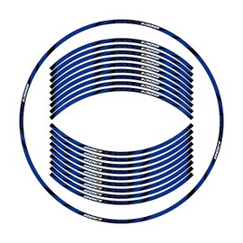 Awonderful Motorcycle Reflective Wheel Stripes kit, Wheel Rim Stickers Compatible with Suzuki Hayabusa GSX1300R GSXR1300 1997-2007/GSX1300R 2008-2025 (Dark Blue)