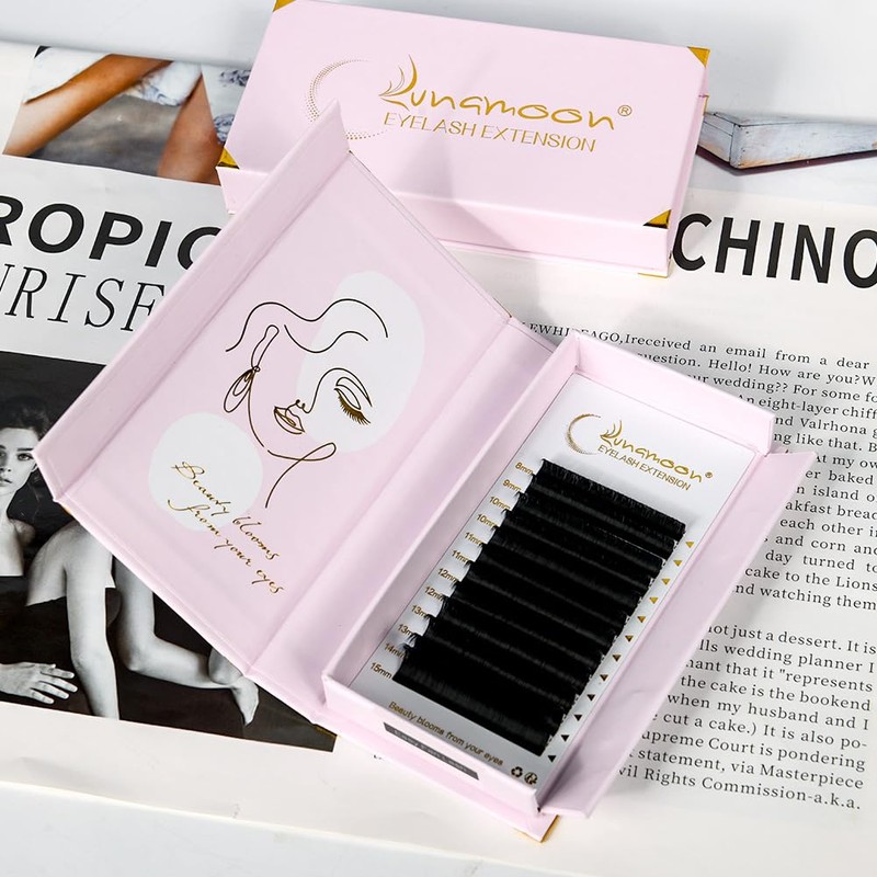 Lunamoon Easy Fan Lashes, Self-Fanning Eyelashes, 2D-20D Volume Eyelashes for