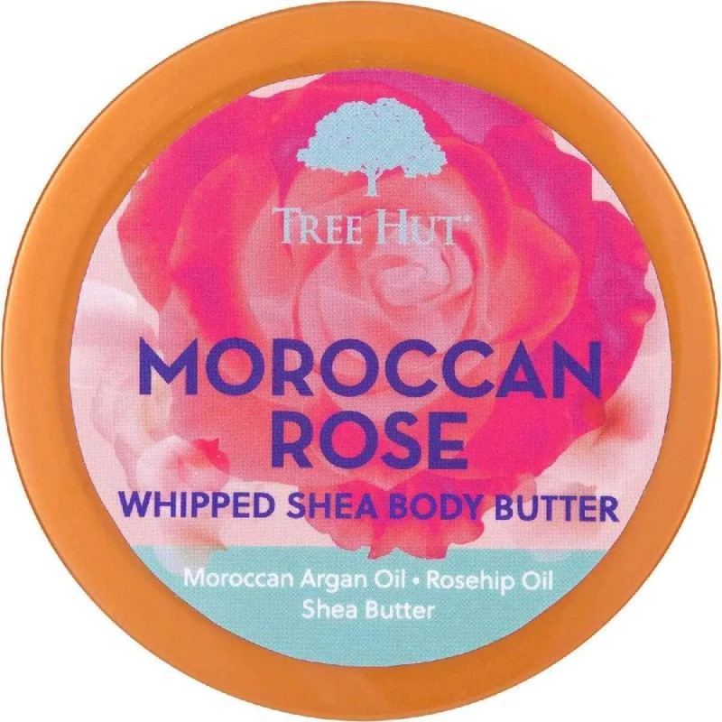 Manteca corporal de karité batida Tree Hut Moroccan Rose hidrata