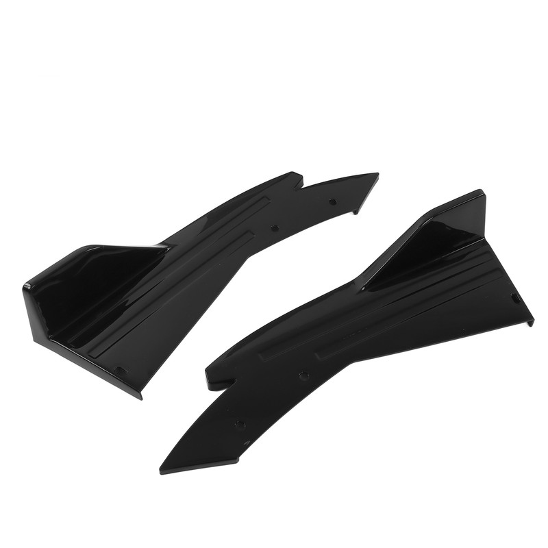 2PCS Car Rear Bumper Canard Lip Side Skirt Splitter Spoiler
