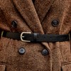 Daks (신세계센텀점)DBBE3E741BK 여성벨트 블랙 슬림 무광버클 가죽 여성벨트(폭 2.5CM) (DB