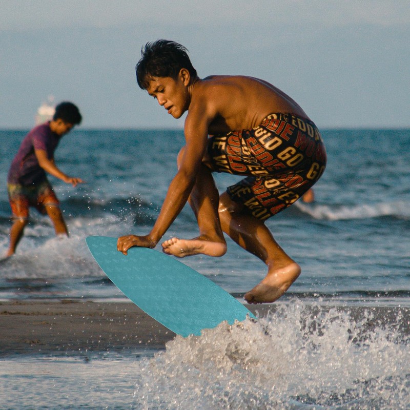 iBOARD Skipper Skimboard 36/41" – Gloss Wood Board w/ Traction