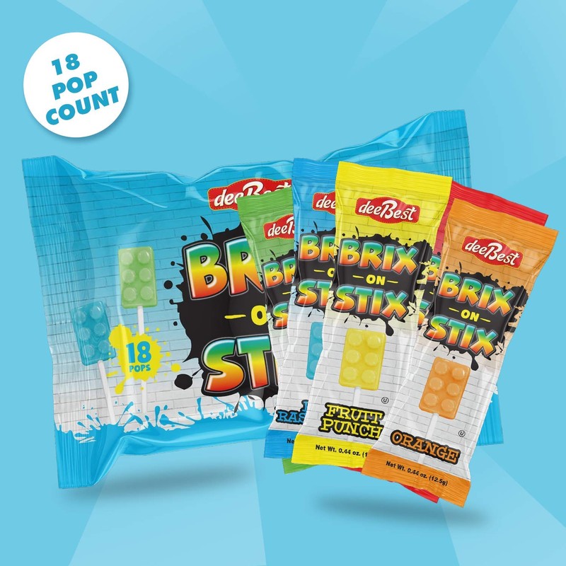Bricks On Stix | Brick Building Party Lollipop Suckers |