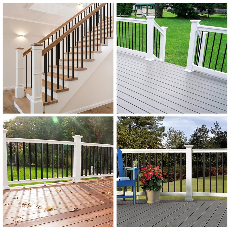 BLIKA 100 Pack Anti-UV Baluster Connectors for 3/4" OD Aluminum