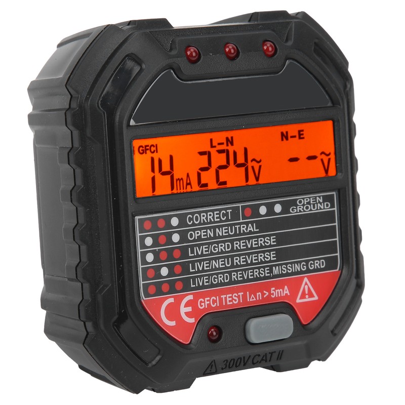 HT107B Socket Tester with LCD Display Frequency Test Electric Circuit