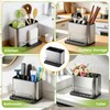 Kitchen Sink Holder,Rustproof Dispenser Kitchen Organizers with Water Drainage Board