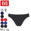 BVD BIKINI GR182ATS Men's Briefs, Cotton Blend, Bear Sheeting, Black