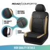 Road Comforts Premium Leather Front Seat Cover – Airbag-Compatible, Universal