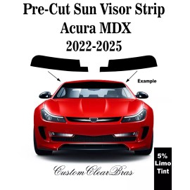 American Made Films Pre-cut Sun Visor Strip 5% Limo Window Tint  For 2022 -  2024 2025 Acura MDX