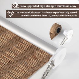 RED GRAPES Roller Window Shades,Light Filtering Roller Shade,Window Blinds,Roll Up and Down Blinds for Home,Easy to Install(Light Coffee, 24" W x 72" H)