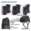 Coderas Rodilleras Protección Casco Patinaje Para Niño,kit 8