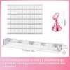 Soporte de uñas acrílico para uñas, soporte magnético para práctica,