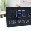 XXL Curved Clock - Large Negative LCD Display - Large