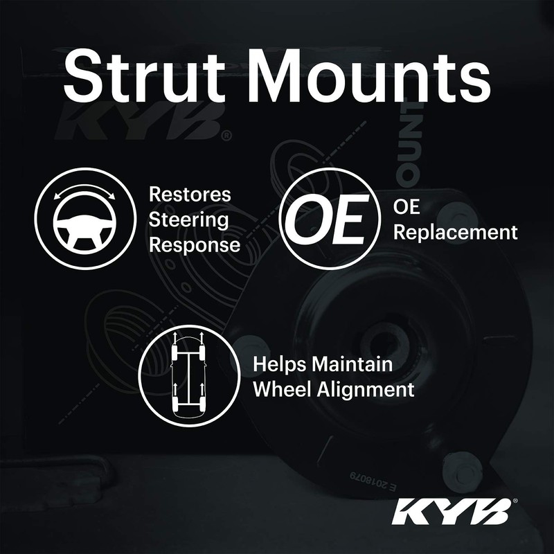KYB SM5036 - Kit de montaje de puntal, negro