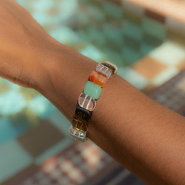 Made by Nami Colourful Gemstone Chakra Bracelet Women Made of Real Stones Gifts for Women, Stone