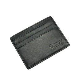 Goson Slim Wallet Leather Money Clip Wallet For Men - Front Pocket Wallet, Credit Card Holder, Slim Minimalist Wallet - Black