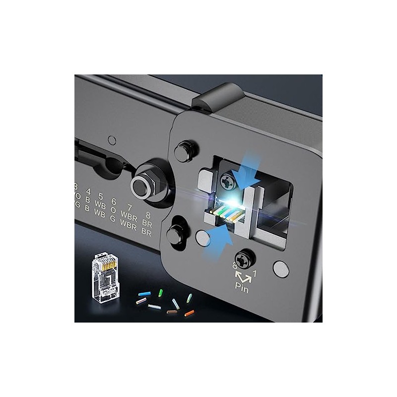 RJ45 Cat6 conectores de paso RJ45 modulares para cables UTP