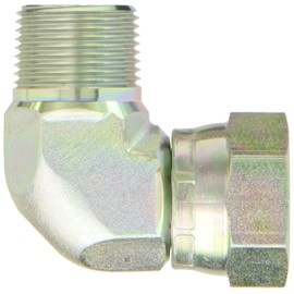 Eaton Aeroquip 2250-12-12S 90 Degree Male Pipe to JIC Swivel, JIC 37 Degree & NPT End Types, Carbon Steel, 3/4 JIC(f) x 3/4 NPT(m) End Size, 3/4" Tube OD, 3/4" Male Pipe Size