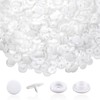 TOAOB 120 Sets T5 Snap Button Fasteners Plastic White Press