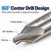 7-Piece M2 HSS Center Drill Bit Set for Metalworking –