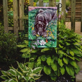 Caroline's Treasures 7235GF Blue Great Dane Garden Flag Mailbox Flag Decorative Yard Flag Banner Outside Patio Artwork Yard Flower Beds, Garden Size, Multicolor