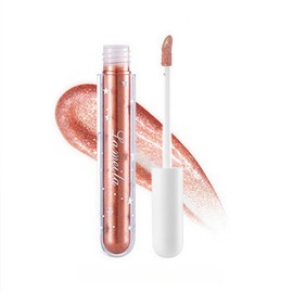 LingNiShi 02# Liquid Eyeshadow, Glittering Liquid Eye Shadow, Highly Coloring, Long Lasting, Difficult to Fall Off, Quick Drying, Suitable for All Types of Natural and Cosplay, Great Gift