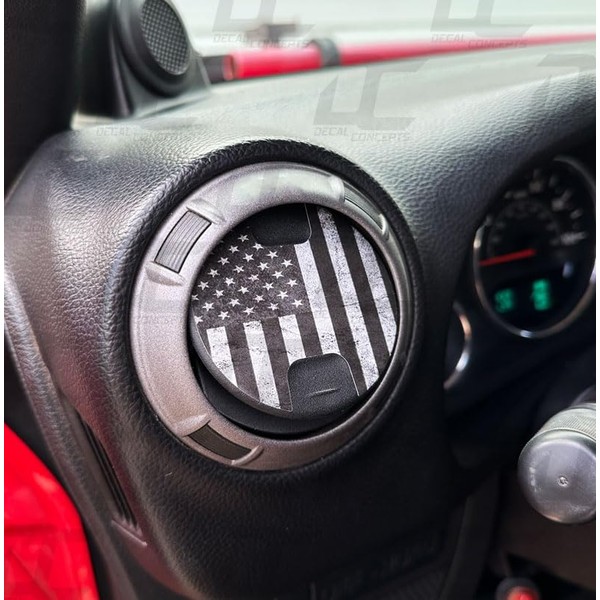 Decal Concepts American Flag Interior AC Vent Accent Decal Kit