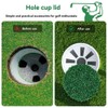 Snblzhef Golf Hole Putting Green Cup Covers Simulated Lawn Golf