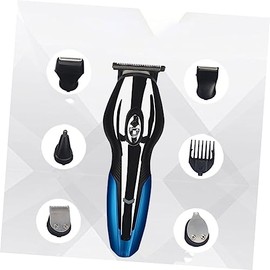Stainless Steel Electric Razor Haircut Set Rechargeable Men's Trimmer Nose Hair Trimmer Compact and Portable