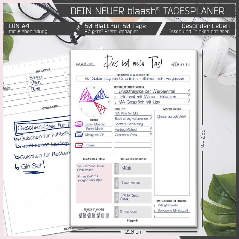 Daily planner DIN A4