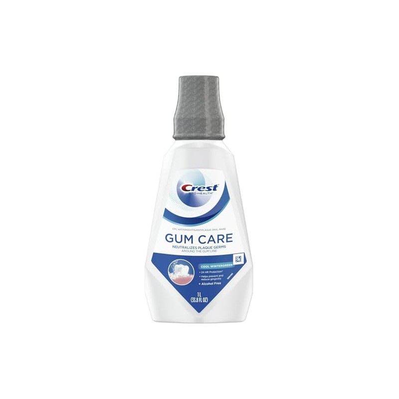 Crest Gum Care Mouthwash (Cool Wintergreen, 1 L/33.8 Fl Oz)