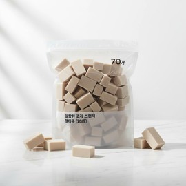 Soft Sculpture Sponge 70P Square Puff / 말랑한 조각스펀지 70P 사각퍼프