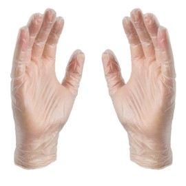 Ammex Ammex X-Large Latex-Free Vinyl Disposable Exam Gloves, 3 Mil, Smooth Finish, Food-Safe, Pack of 100