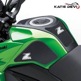 KATIE DEVI Z125 Pro Motorcycle Tank Pad Anti Slip Tank Pad Protective Sticker Side Tank Pad Traction Pad for Kawasaki Z125 Z125 Pro 2016 to 2022 2023 (3 Pack)