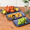 vicrays Ceramic Rectangle Serving Platters - 14" 12" 10" Porcelain