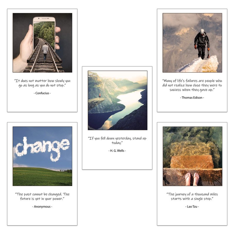 Inspirational and Motivational Postcards - Set of 20 Postcards. 20